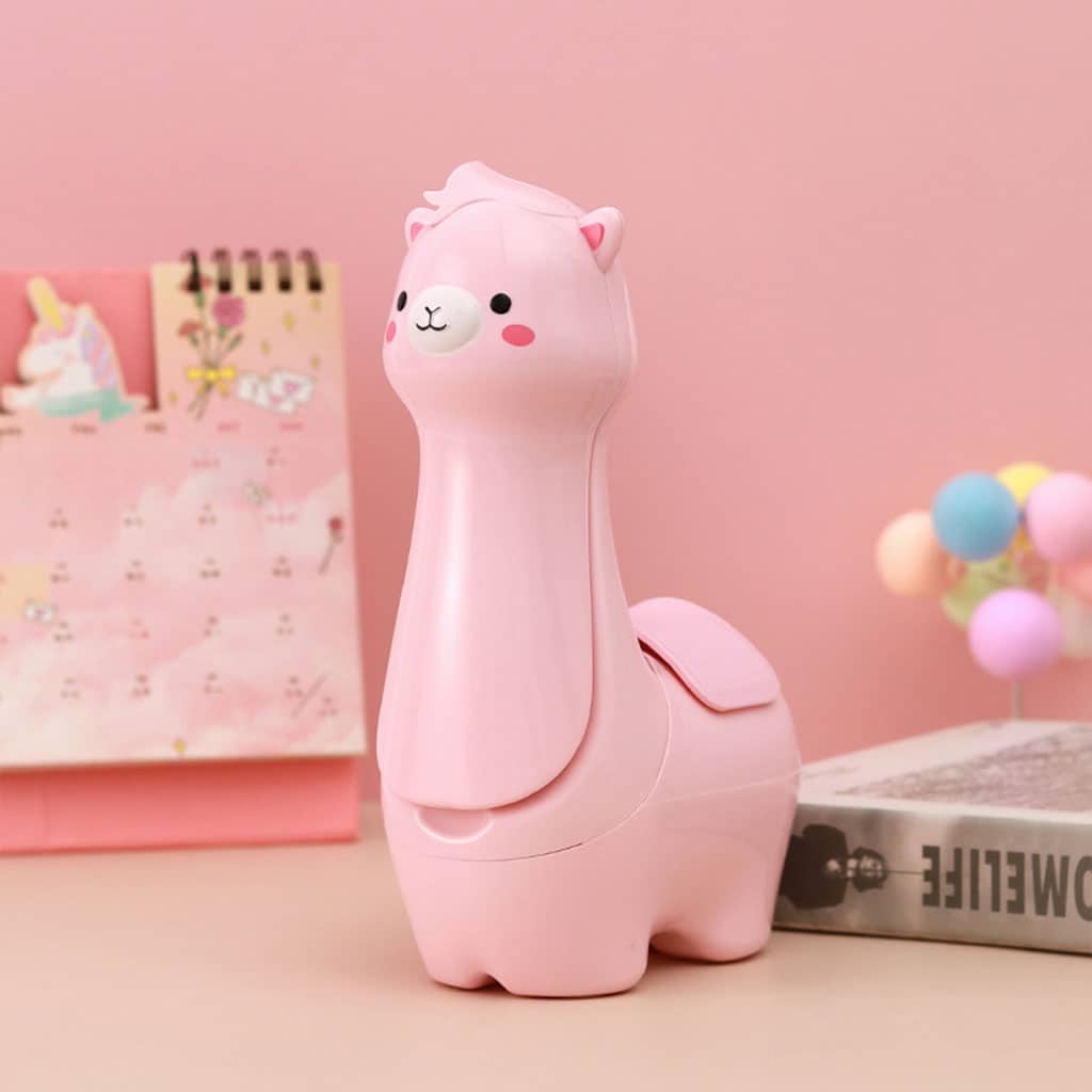 Lampe Veilleuse Lama Mignonne LED avec Porte-stylo – مصباح على شكل لاما لمكتب الأطفال - Électronique - صورة 4
