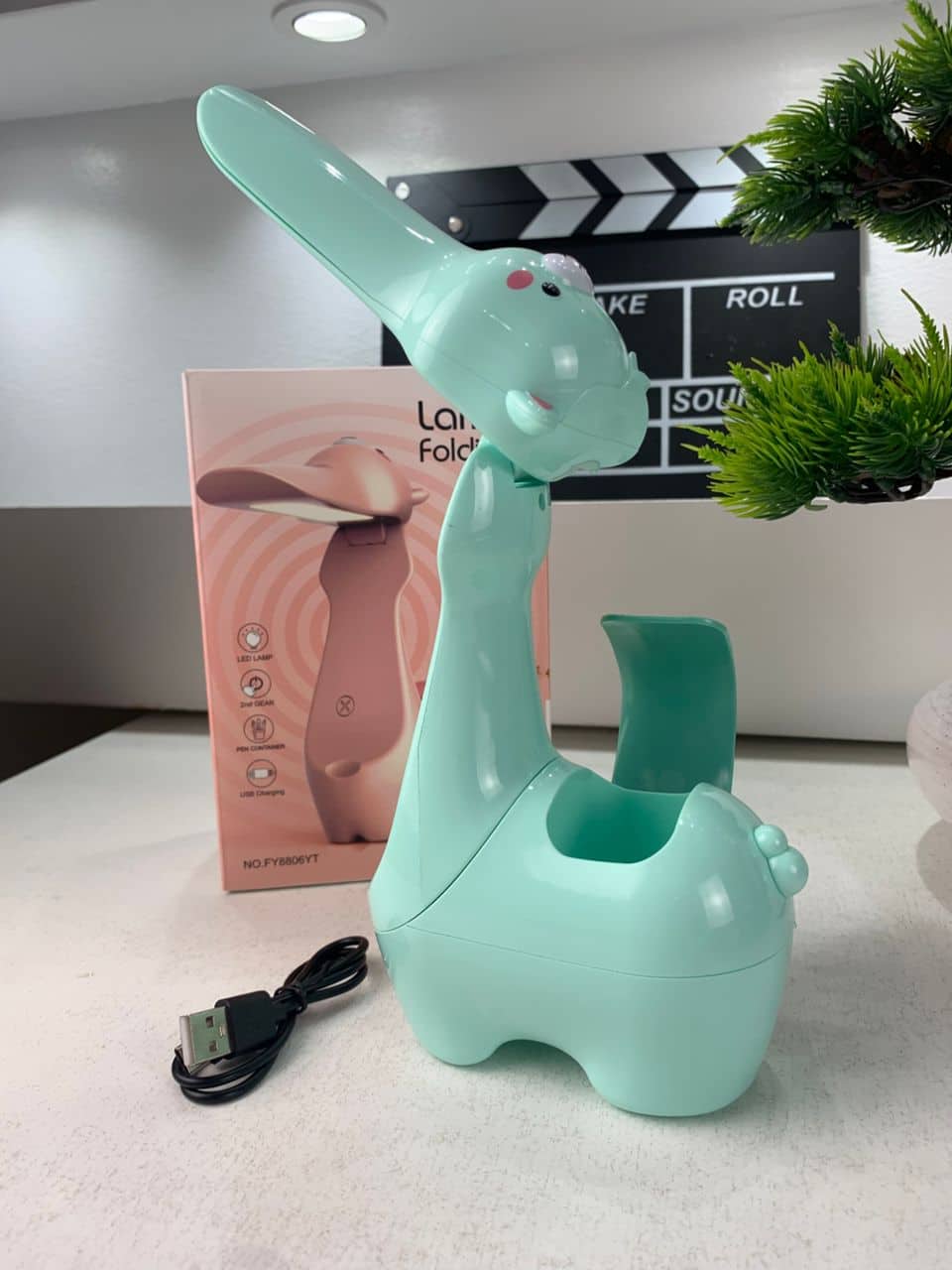 Lampe Veilleuse Lama Mignonne LED avec Porte-stylo – مصباح على شكل لاما لمكتب الأطفال - Électronique - صورة 9