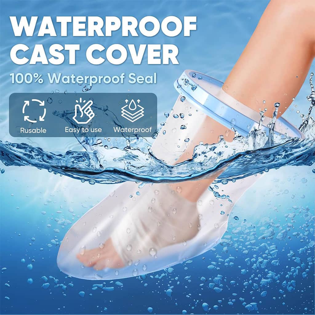 Housse de plâtre imperméable pour la douche protection demi pied adulte – غطاء عازل للمياه للرجل المكسورة - Divers - صورة 4