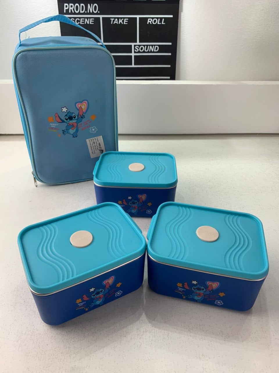 Lunch Box avec Sac Isotherme Design Cartoon 3 Compartiments Alimentaires – حافظة أطعام للأطفال 3 طبقات - Cuisine - صورة 7