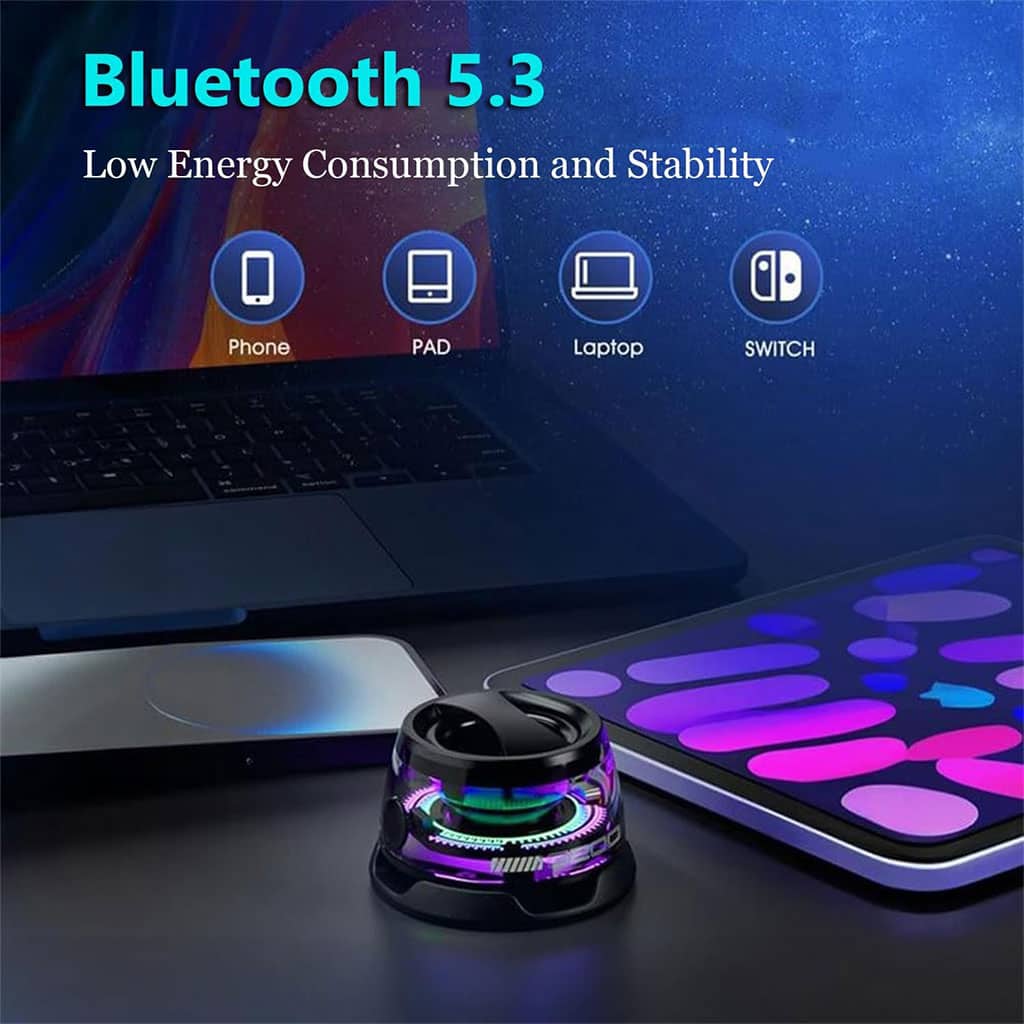 G200 Mini Haut-parleur Bluetooth magnétique sans fil avec lumière RVB – مكبر صوت مغناطيسي ومحمول - Électronique - صورة 2