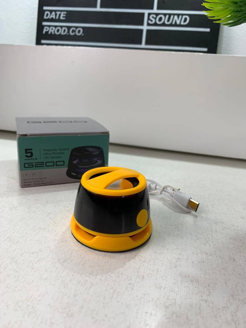 G200 Mini Haut-parleur Bluetooth magnétique sans fil avec lumière RVB – مكبر صوت مغناطيسي ومحمول - Électronique - صورة 5