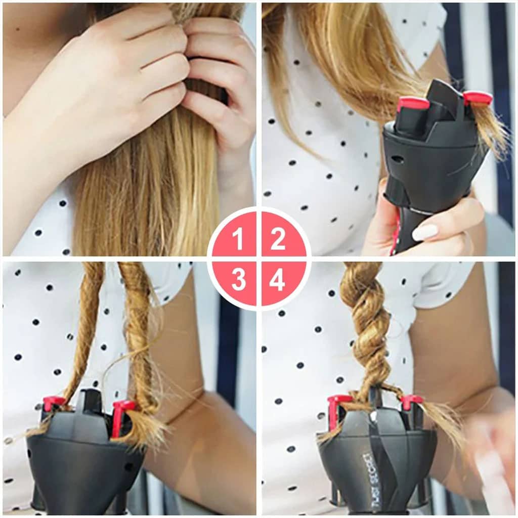 Appareil à tresser les cheveux automatique torsion rapide - Soins et Beauté - صورة 5