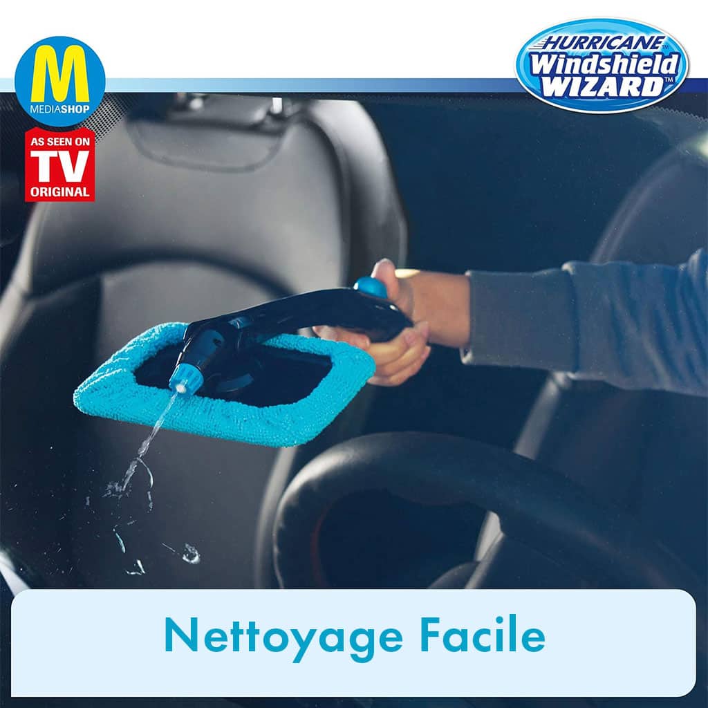 Hurricane Nettoyant pour Vitres en Microfibre avec Spray – منظف زجاج مع أداة رش - Maison - صورة 2