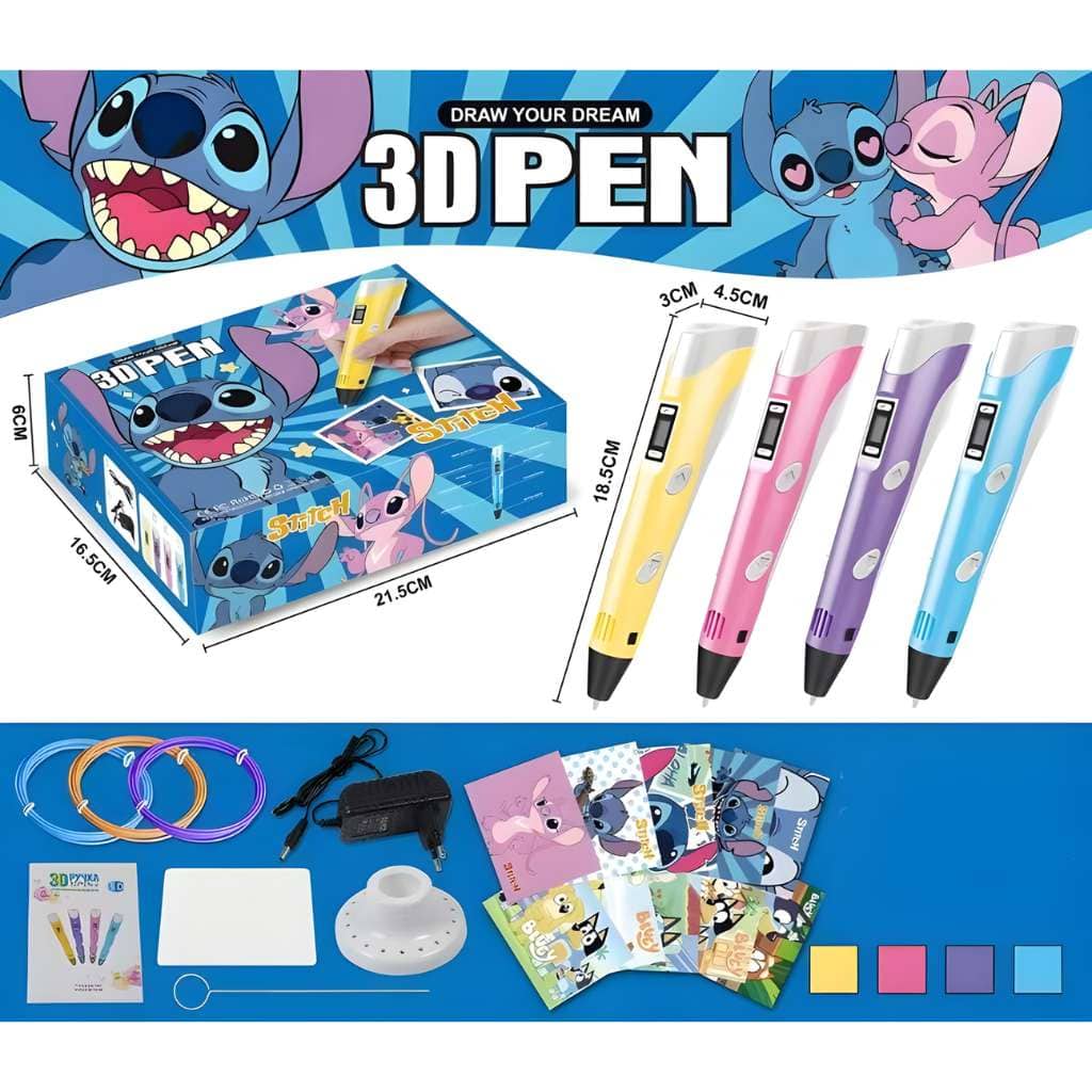 Stylo 3D Graffiti pour Enfants avec Recharges de Filament – قلم رسم ثلاثي الأبعاد للأطفال - Jouet & Gaming - صورة 3