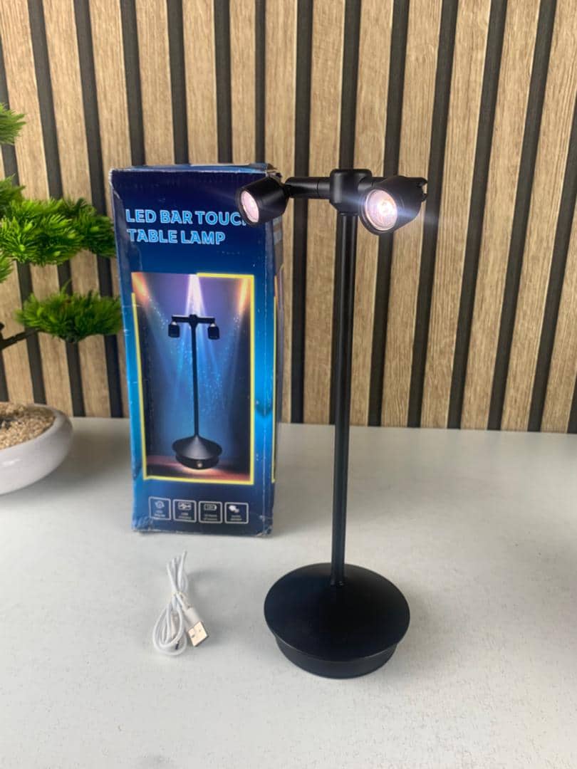 Lampe de bureau LED rétro à double tête rotative à 360 degré – مصباح مكتب بعدة أوضاع إضاءة - Décoration - صورة 8