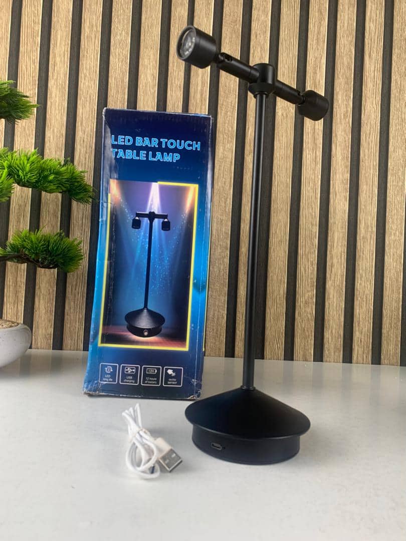 Lampe de bureau LED rétro à double tête rotative à 360 degré – مصباح مكتب بعدة أوضاع إضاءة - Décoration - صورة 9