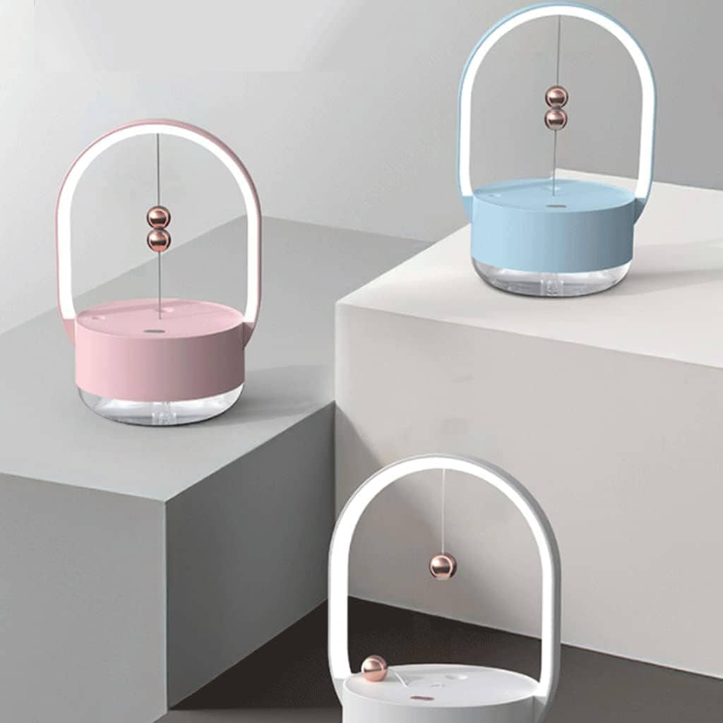 Humidificateur à brume de 350 ml portatifs avec veilleuse rechargeable USB – معطر جو مع مصباح 2في1 - Décoration - صورة 3