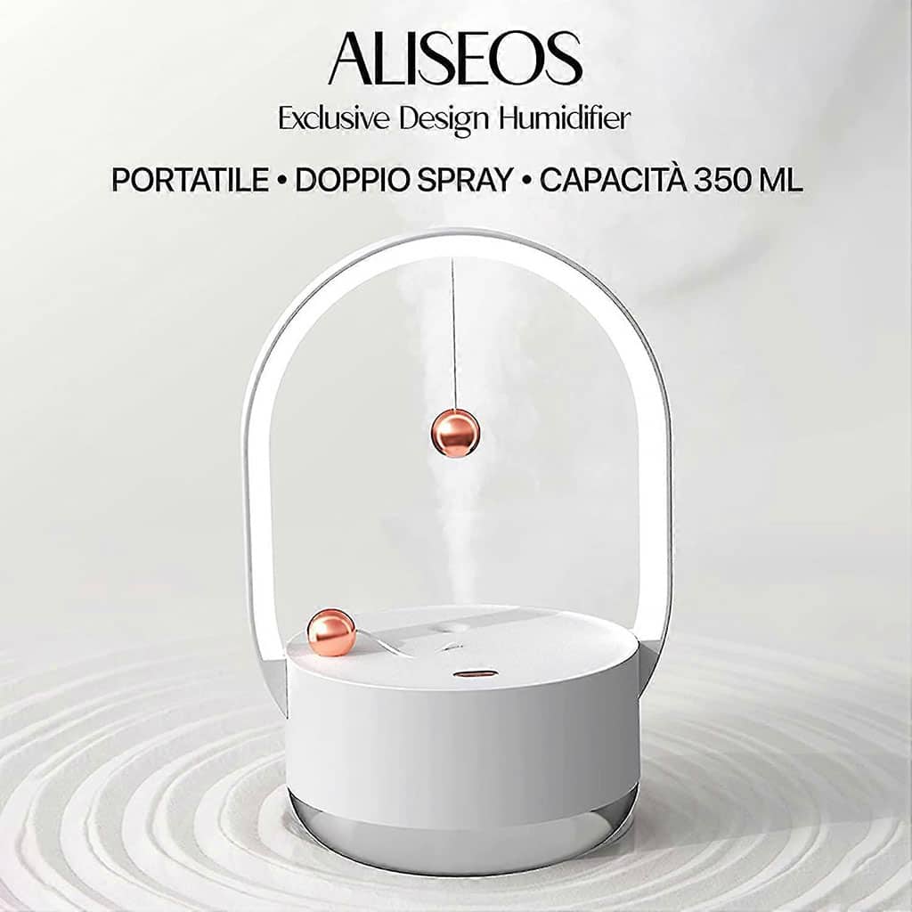 Humidificateur à brume de 350 ml portatifs avec veilleuse rechargeable USB – معطر جو مع مصباح 2في1 - Décoration - صورة 7