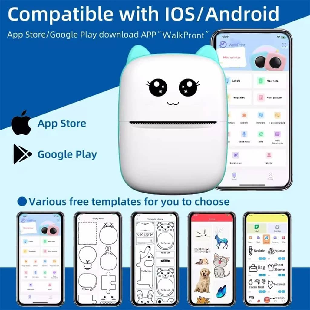 Mini imprimante Thermique Bluetooth sans Fil pour Smartphone – طابعة حرارية لاسلكية - Électronique - صورة 4
