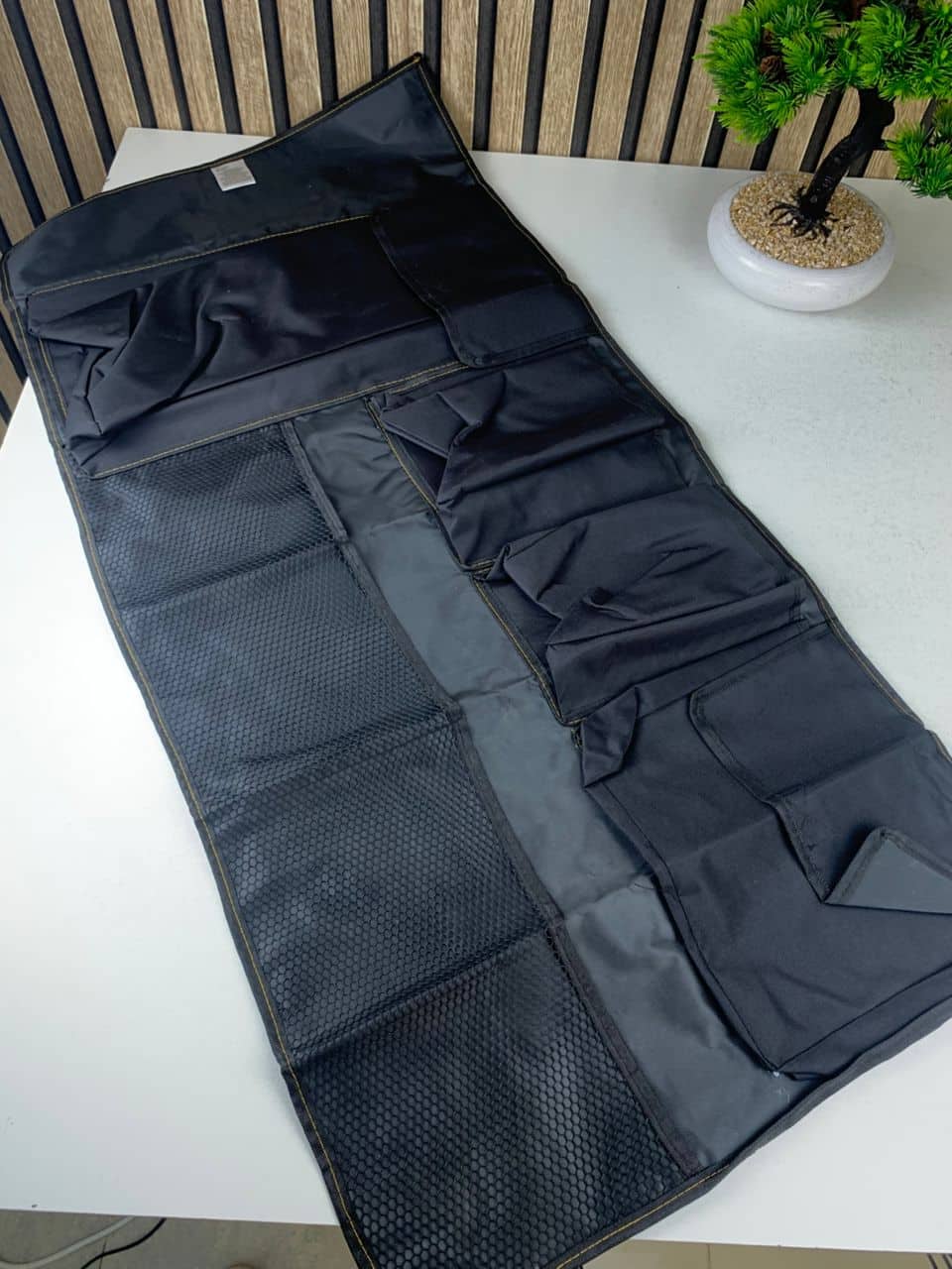 Organiseur de coffre grande capacité multi-poches pour banquette arrière – منظم أغراض صندوق السيارة - Accessoires Auto/Moto - صورة 7