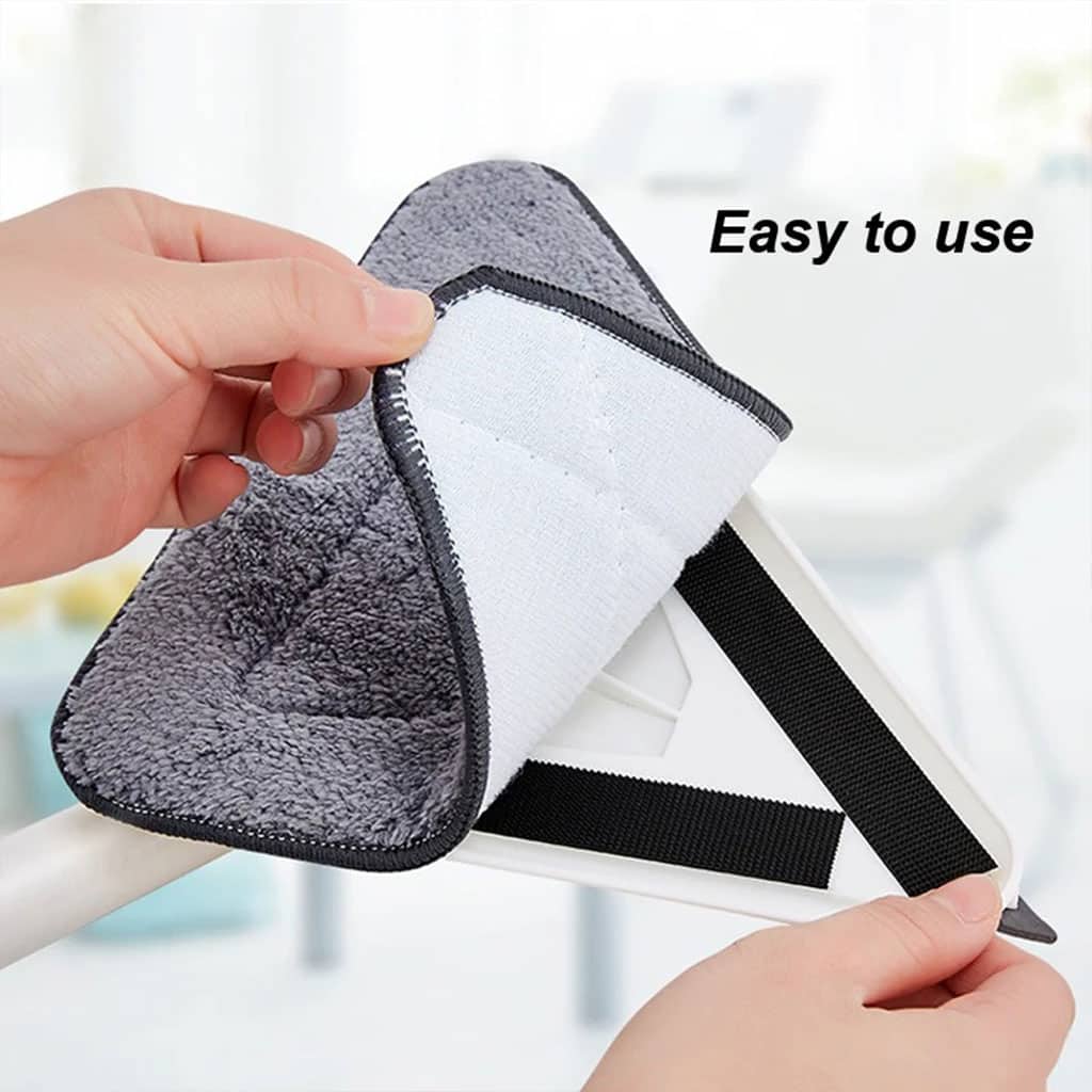 Vadrouille de Nettoyage avec Manche Long Pliable à 180° avec Grattoir – ممسحة من ميكروفيبر للتنظيف في أصعب المناطق - Maison - صورة 2