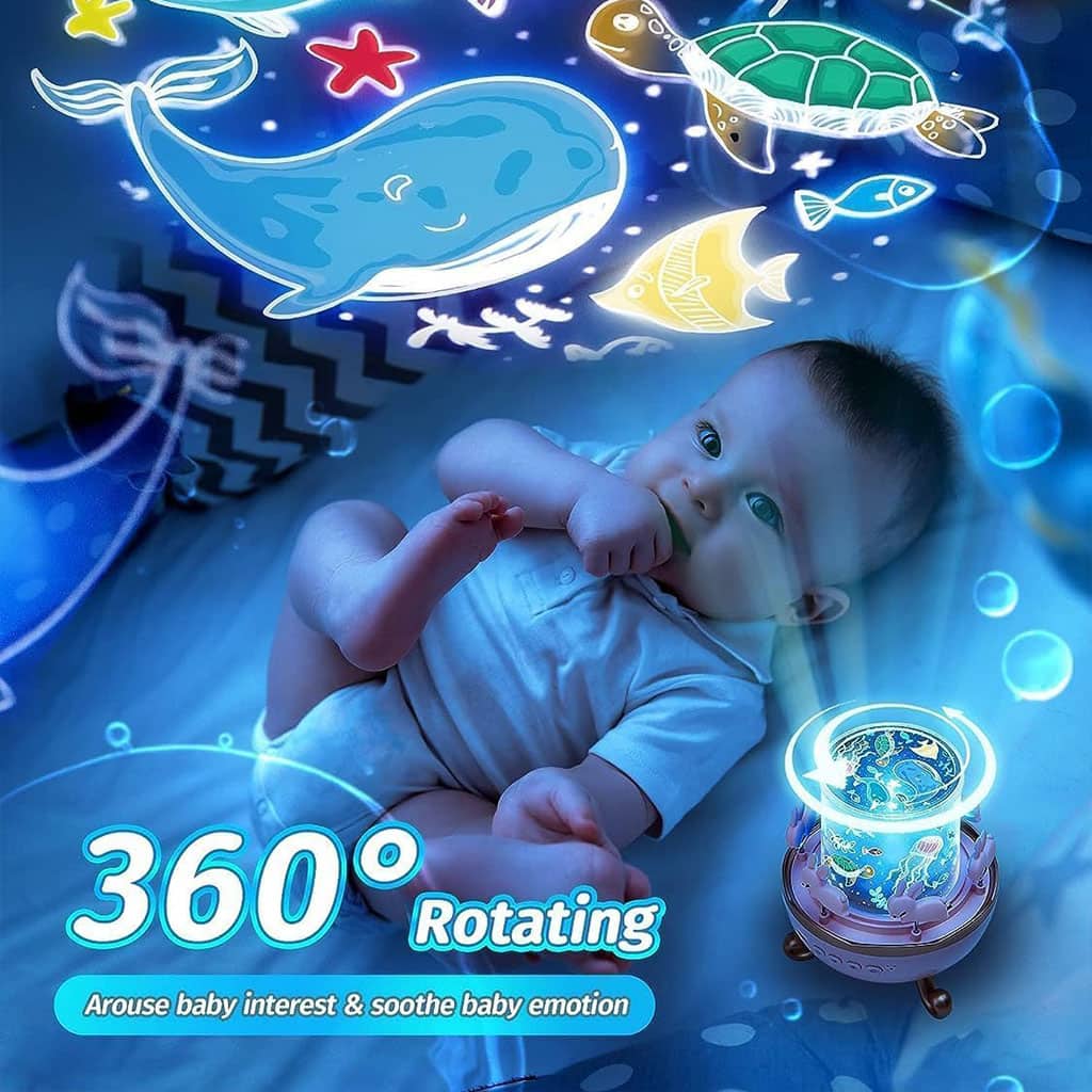Projecteur ciel étoilé lapins rotation à 360° pour chambre d’enfants – جهاز تنويم الأطفال برسومات ملونة - Électronique - صورة 6