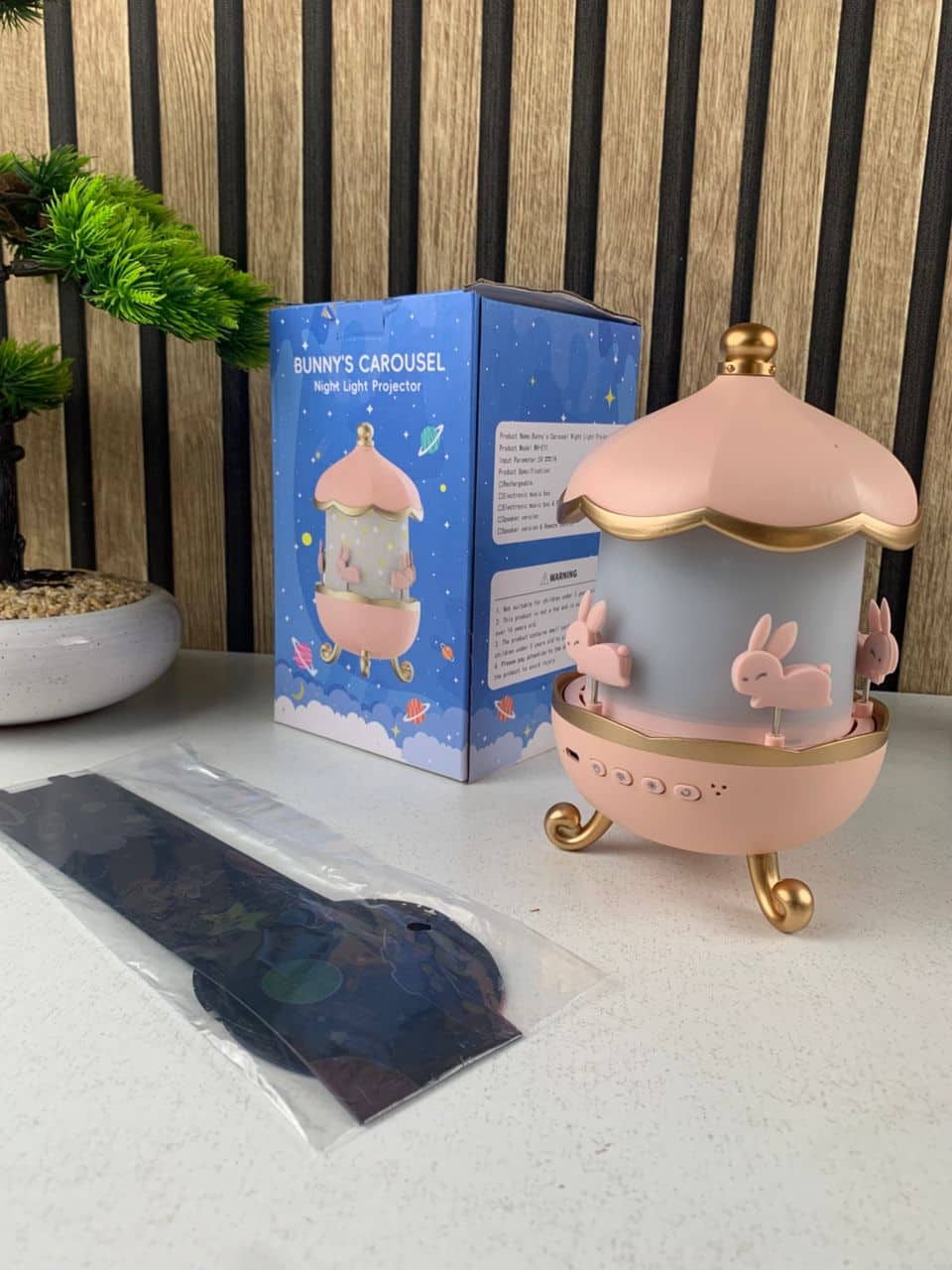 Projecteur ciel étoilé lapins rotation à 360° pour chambre d’enfants – جهاز تنويم الأطفال برسومات ملونة - Électronique - صورة 7