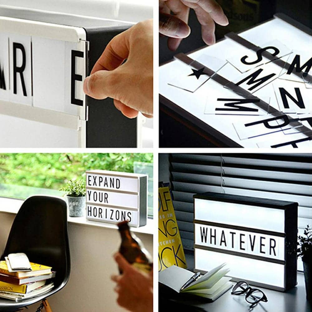 LED MESSAGE LIGHT BOX -Noir et Blanc - Maison - صورة 2