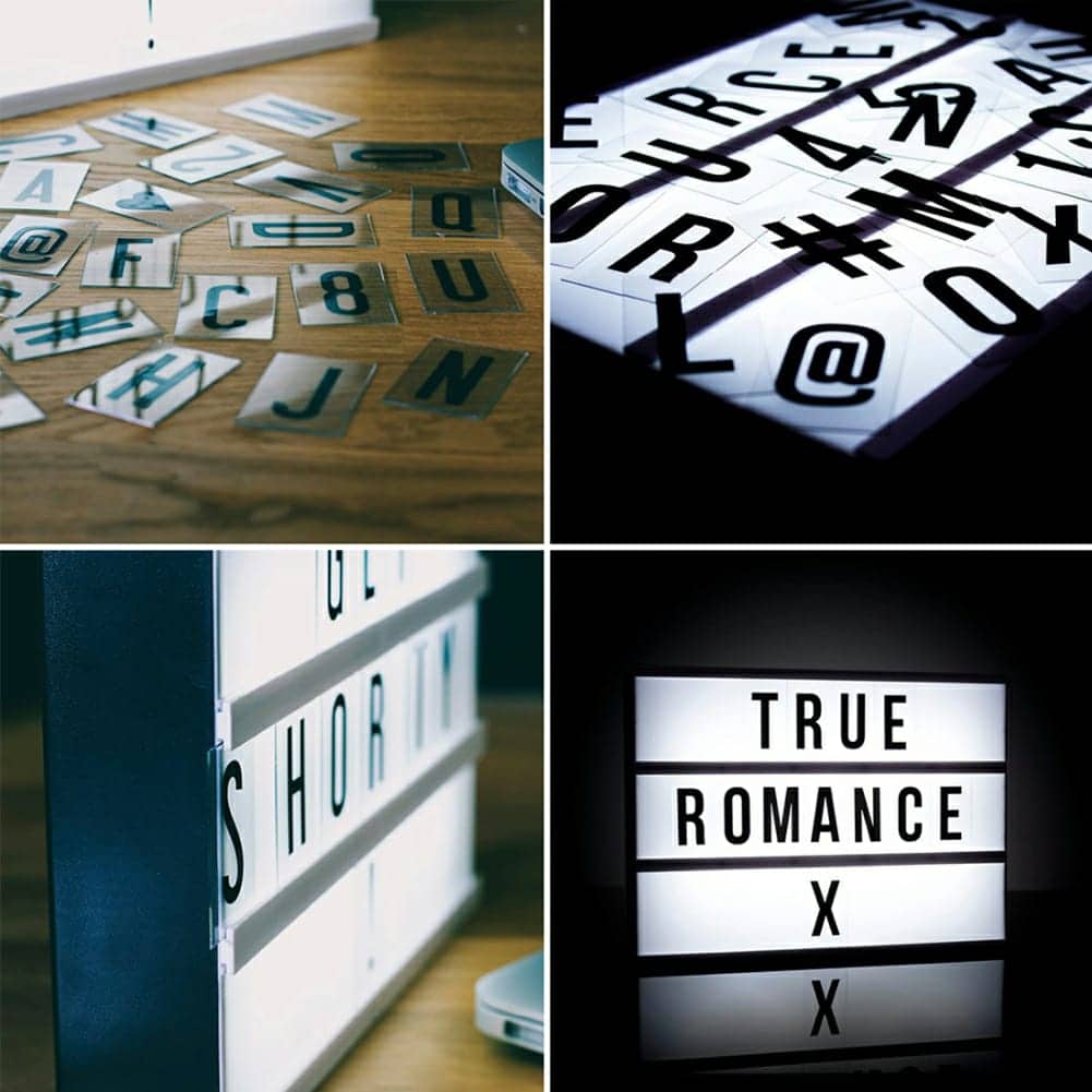 LED MESSAGE LIGHT BOX -Noir et Blanc - Maison - صورة 3