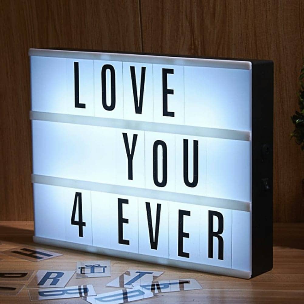LED MESSAGE LIGHT BOX -Noir et Blanc - Maison - صورة 6