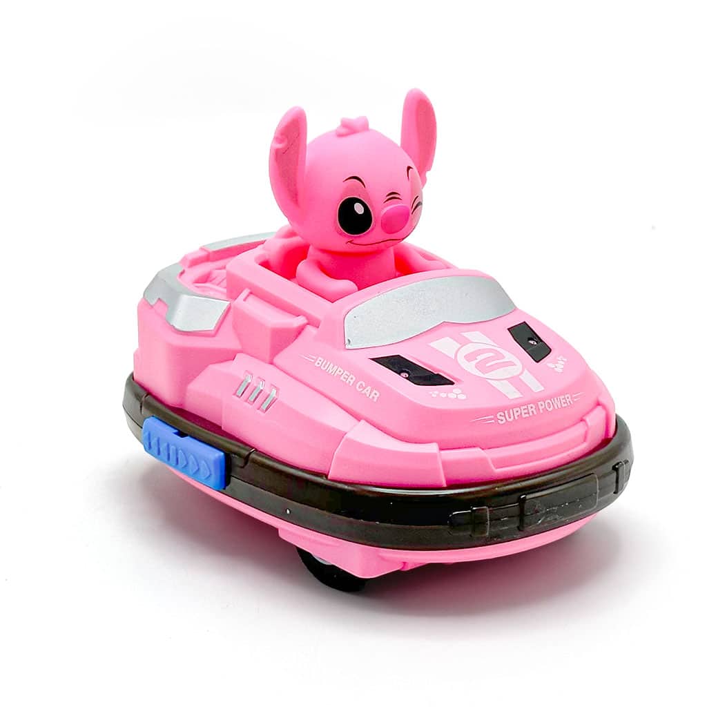 Voiture Télécommandée Stitch Bumper Car Rechargeable 2Pcs pour Enfants – لعبة سيارات اللاسلكية للأطفال ستيتش - Maternité - صورة 3