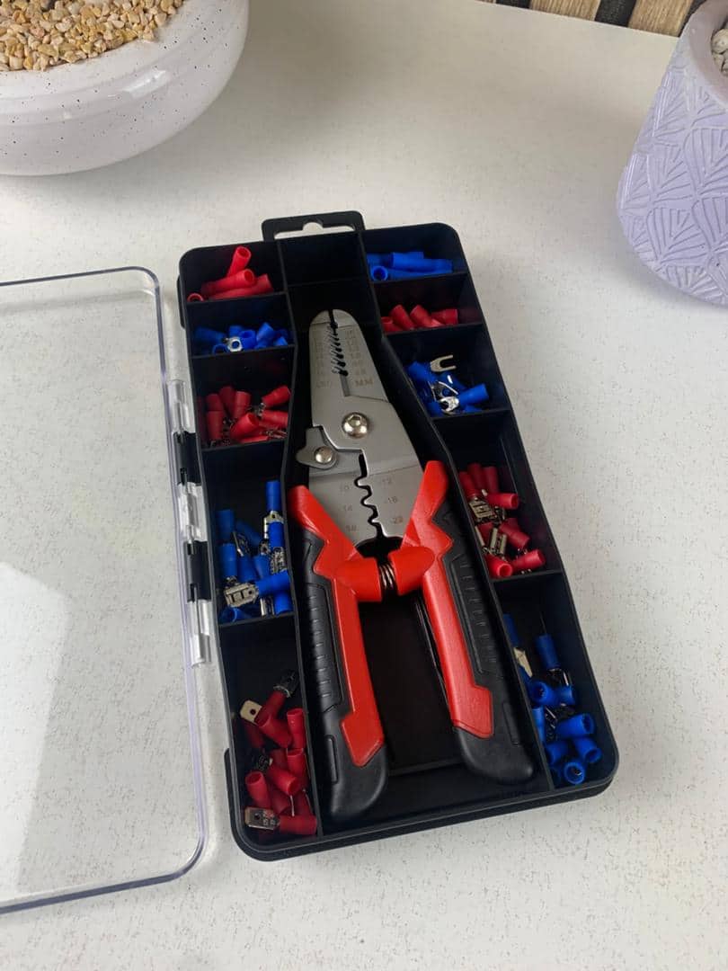 Coffret de sertissage 3en1 avec cosses 22-10 AWG – 170 pièces pour l’électricien - Outillage et Bricolage - صورة 6