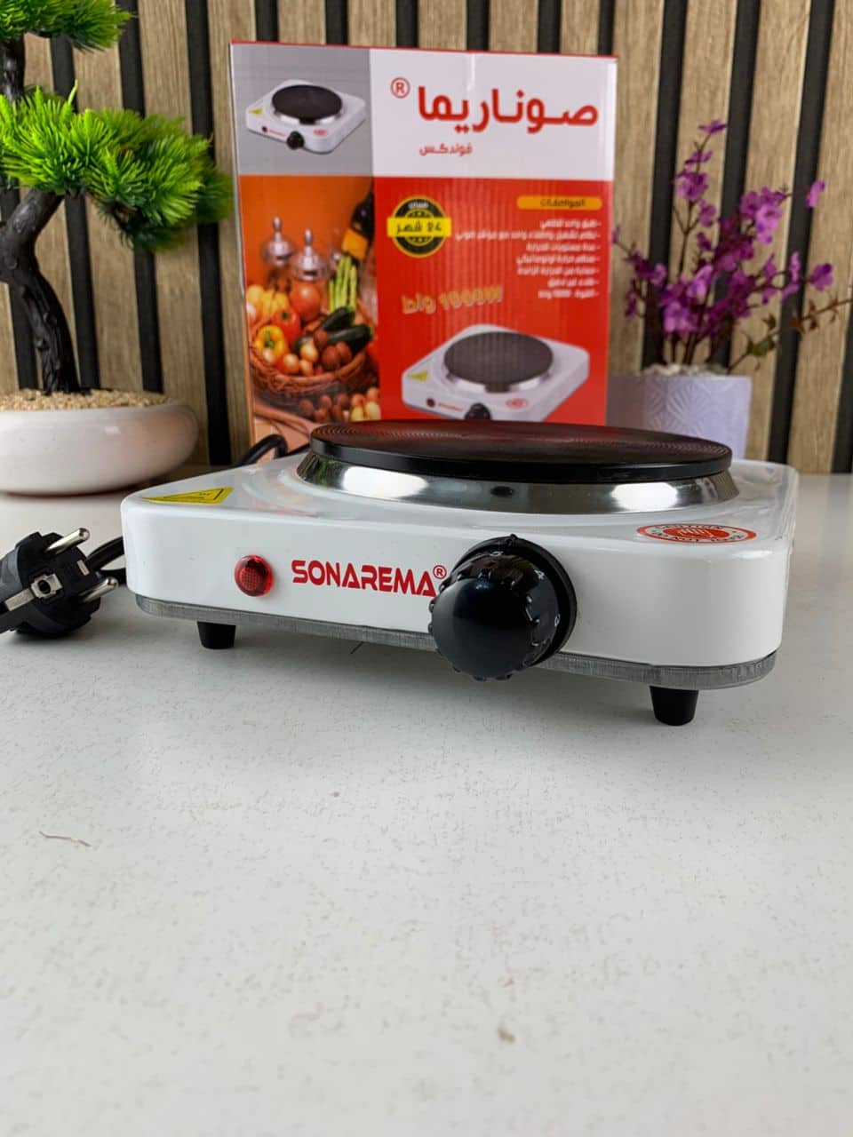 Cuiseur électrique avec plaque en fonte 1000W Température Réglable – لوحة طبخ كهربائية - Cuisine - صورة 5