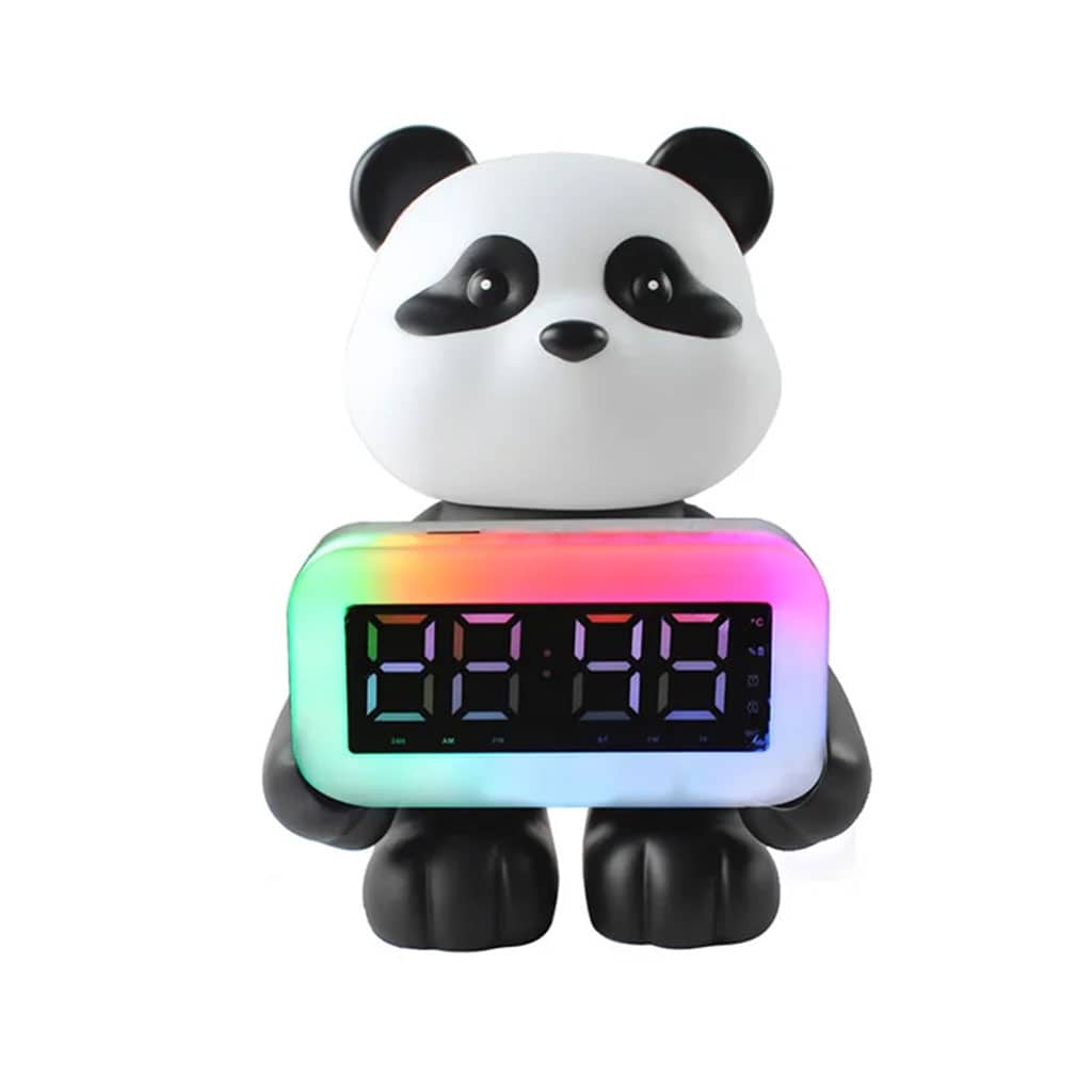 Enceinte Bluetooth Panda et Réveil Numérique RGB CH-M53 – مكبر صوت وساعة منبه - Électronique - صورة 4