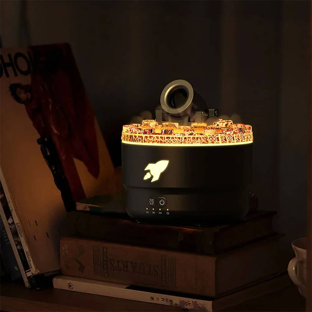 Humidificateur d’arôme à canon avec lumières LED colorées – معطر جو يضفي ديكور رائع في منزلك - Décoration - صورة 7