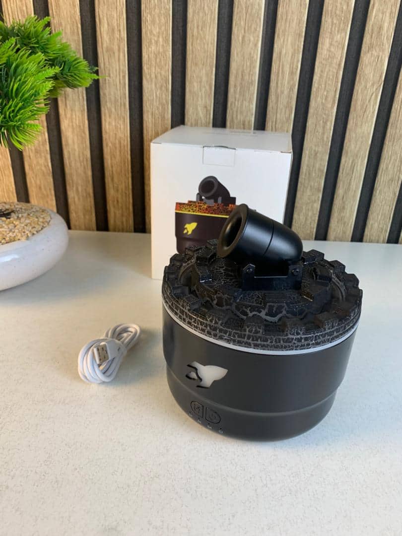 Humidificateur d’arôme à canon avec lumières LED colorées – معطر جو يضفي ديكور رائع في منزلك - Décoration - صورة 8