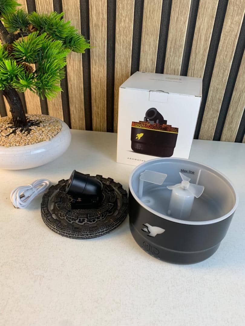 Humidificateur d’arôme à canon avec lumières LED colorées – معطر جو يضفي ديكور رائع في منزلك - Décoration - صورة 11