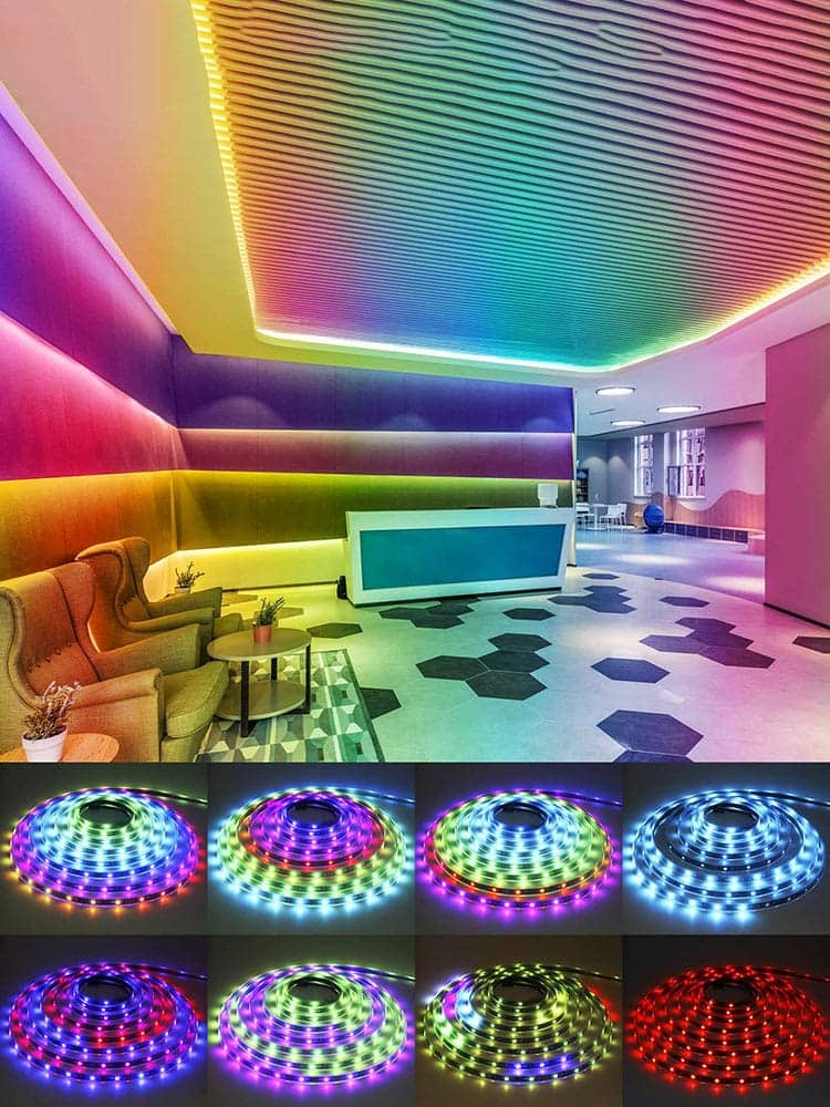 5M Bandes LED RGB  12V pour éclairage intérieur et extérieur - Maison - صورة 3