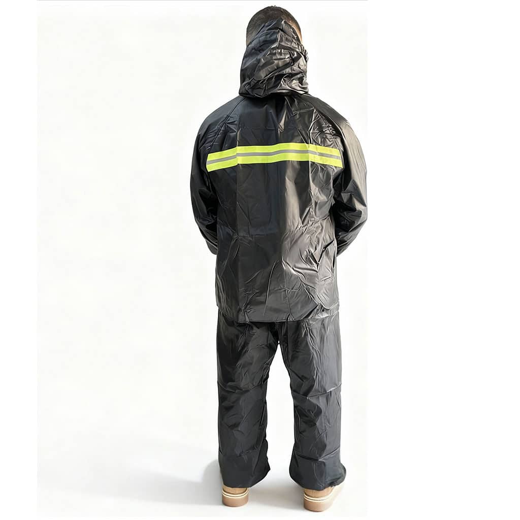 Ensemble De Pluie Imperméable Veste Et Pantalon avec Doublure Intérieure V2 – بدلة مقاومة للماء سميكة - Outillage et Bricolage - صورة 3