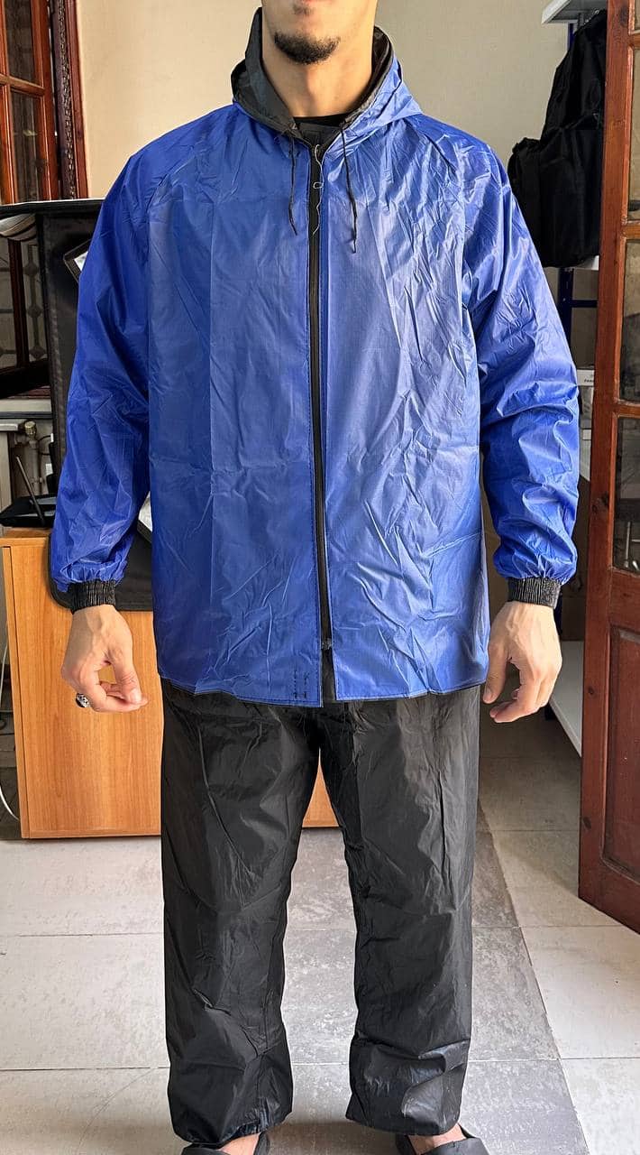 Ensemble De Pluie Imperméable Veste Et Pantalon avec Doublure Intérieure V2 – بدلة مقاومة للماء سميكة - Outillage et Bricolage - صورة 5