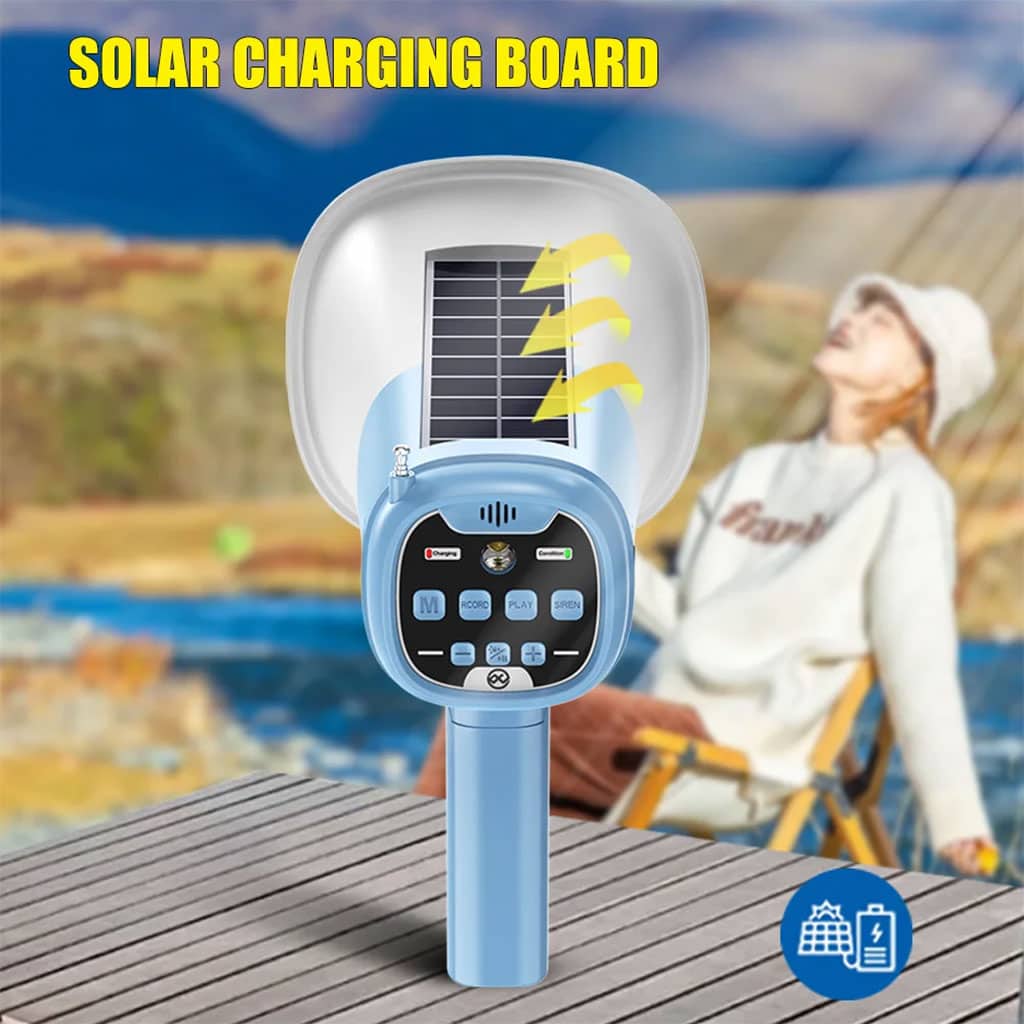 Mégaphone solaire portable pour Enregistrement en Extérieur avec Bluetooth V5.3 – مكبر صوت ومسجل بلوتوث - Électronique - صورة 7