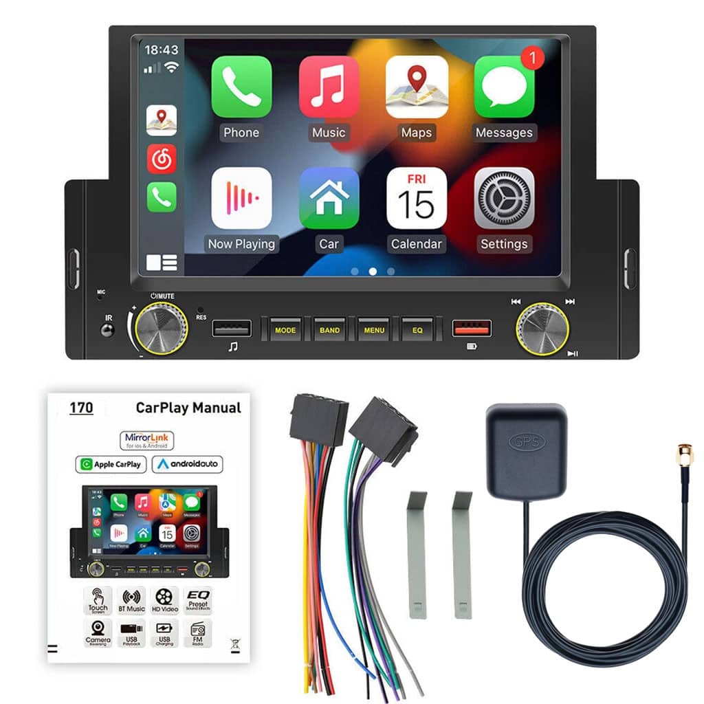 Autoradio à écran tactile avec Apple CarPlayer Android Auto et GPS Intégré – جهاز راديو للسيارة - Accessoires Auto/Moto - صورة 7