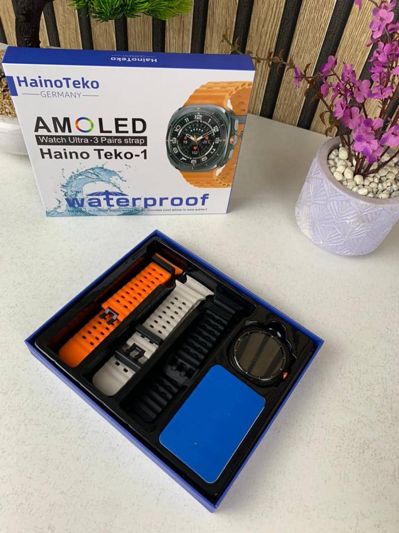 Smart Watch Haino Teko-1 Écran Amoled avec 3 Bracelets intégré – ساعة ذكية أصلية - Électronique - صورة 9