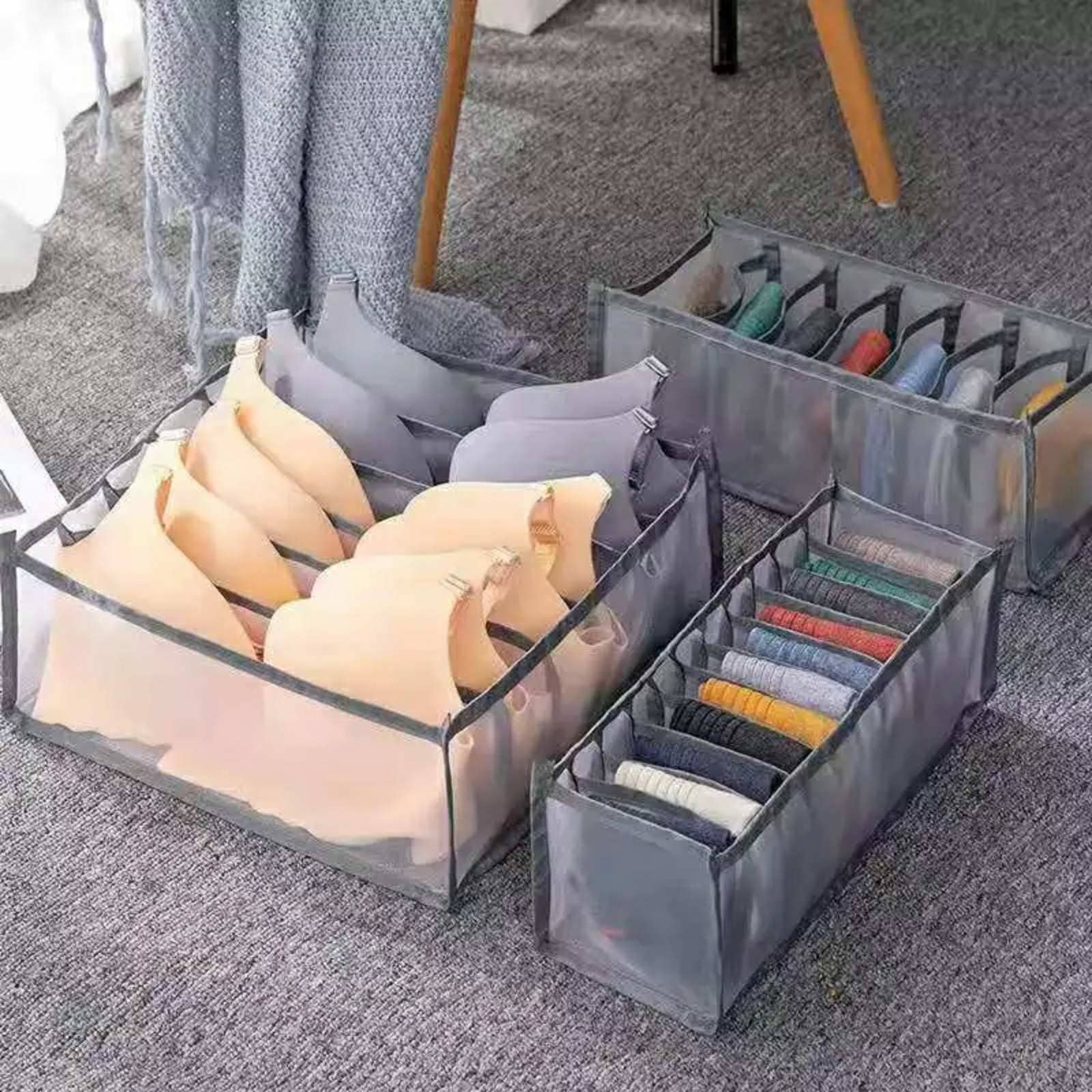 Organisateur de Sous-Vêtement Transparent 3PCS dans Tiroirs - Maison - صورة 8