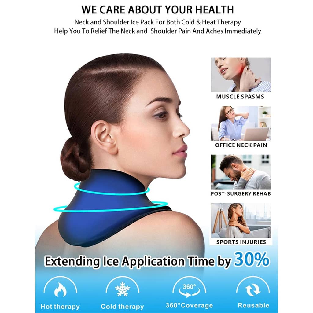 Pack de Glace Cervical Chaud et Froid en Gel Réutilisable pour Soulager les Douleurs - Soins et Beauté - صورة 7