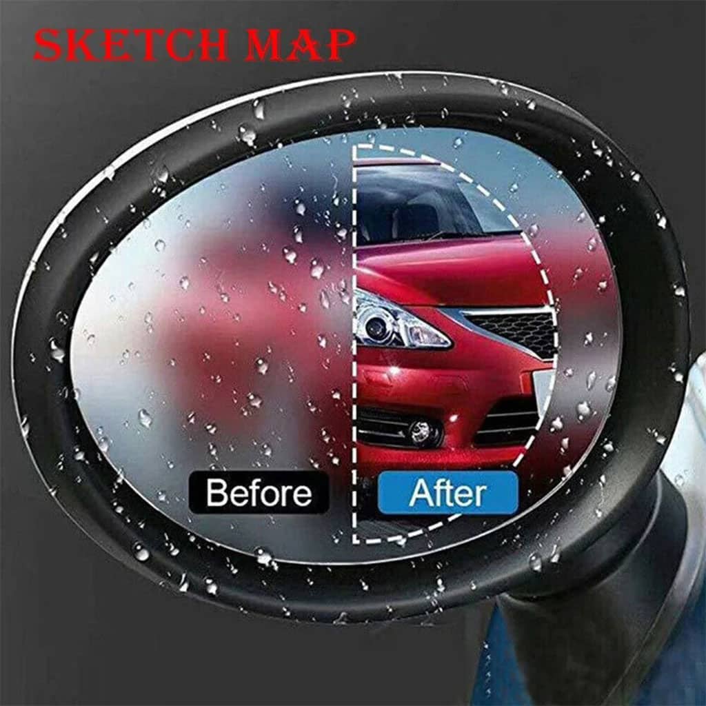 Film de Rétroviseur étanche Anti-Buée pour Voitures 2Pcs – ملصقات مرآة جانبية للسيارة - Accessoires Auto/Moto - صورة 4