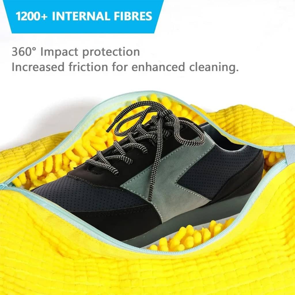 Sac de lavage chaussures pour machine à laver en microfibre 1Pcs – كيس من ميكروفيبر لغسل الأحذية في الغسالة - Divers - صورة 4