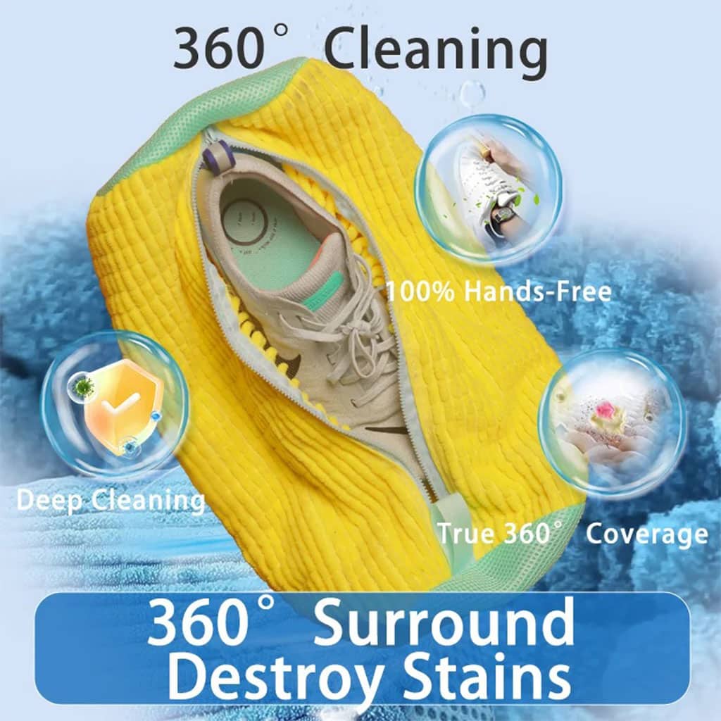 Sac de lavage chaussures pour machine à laver en microfibre 1Pcs – كيس من ميكروفيبر لغسل الأحذية في الغسالة - Divers - صورة 7