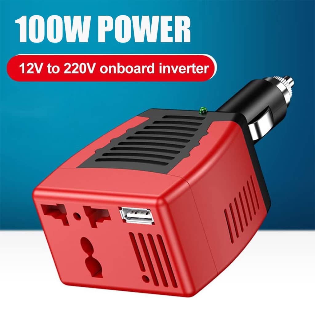 Convertisseur de tension automatique pour voitures 100W DC 12V à AC 220V – محول تيار الكهربائي - Accessoires Auto/Moto - صورة 3