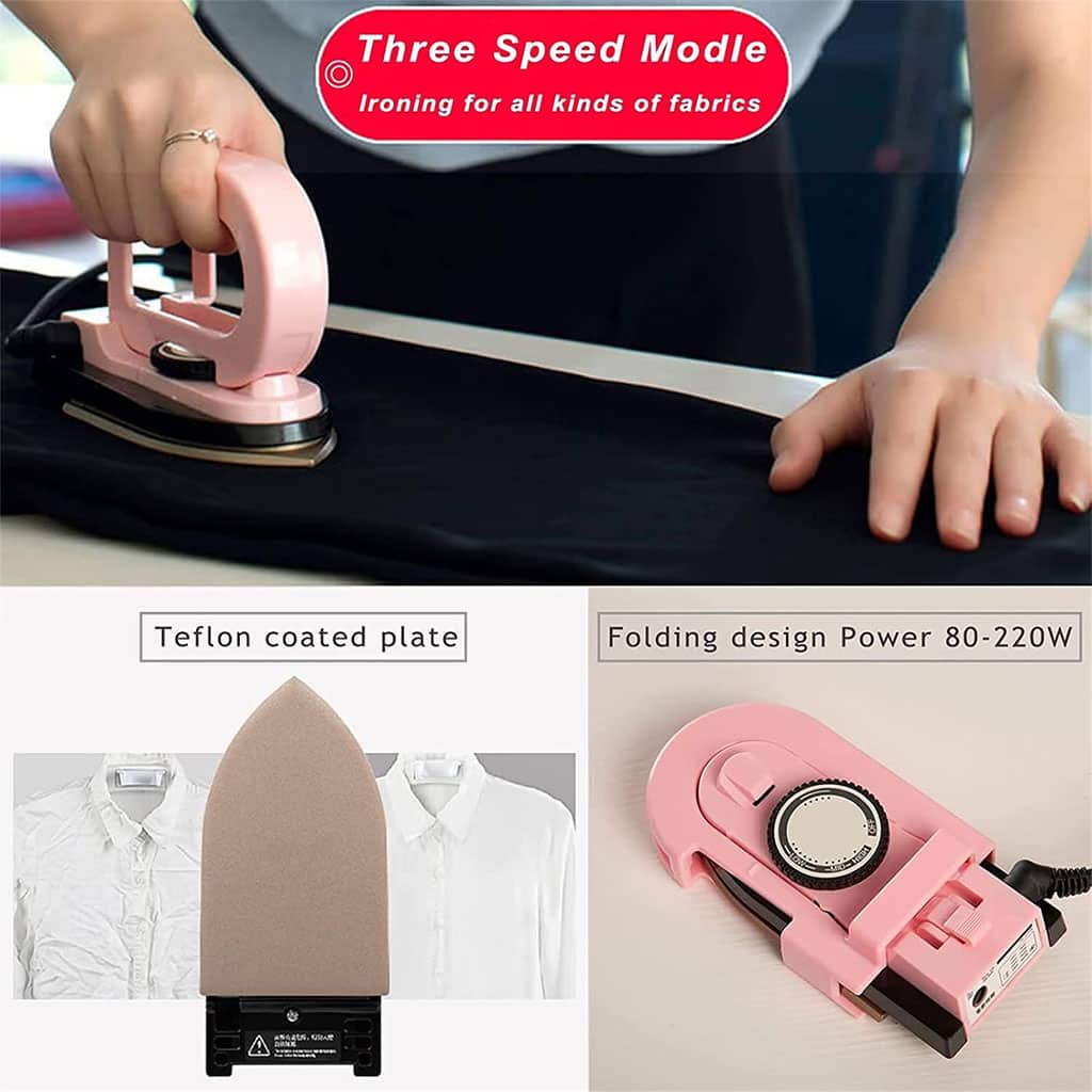 Mini Fer à Repasser Portable avec Température Réglable – مكواة ملابس محمولة - Maison - صورة 6