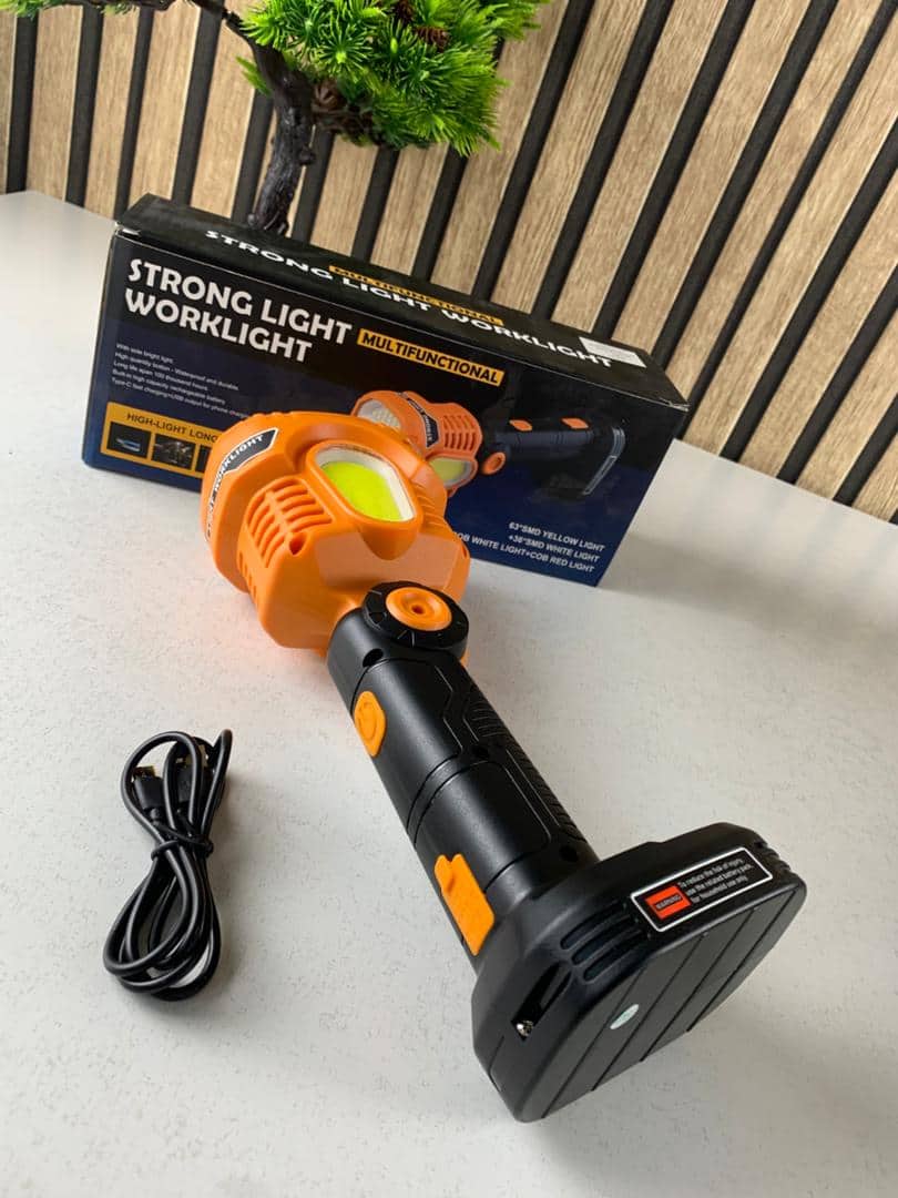 Lampe torche LED Rechargeable USB avec COB Lumière d’urgence – مصباح عالي السطوع - Camping et Randonnée - صورة 10