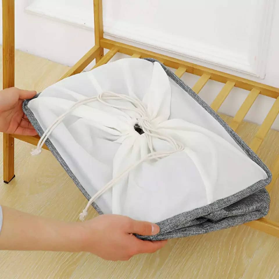 Panier à linge de grande capacité pliable pour vêtements couette, vêtements sales pour salle de bain moderne - Maison - صورة 3