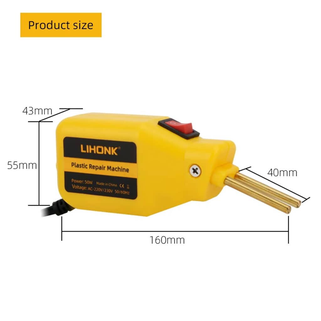 Mini Soudeuse de Plastique Parechoc 50W avec 200 agrafes inclus – جهاز تلحيم البلاستيك - Outillage et Bricolage - صورة 3