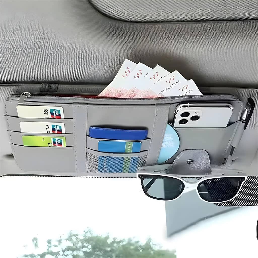 Organiseur de pare-soleil universelle de voiture multifonctionnel – منظم أغراض في السيارة - Accessoires Auto/Moto - صورة 4