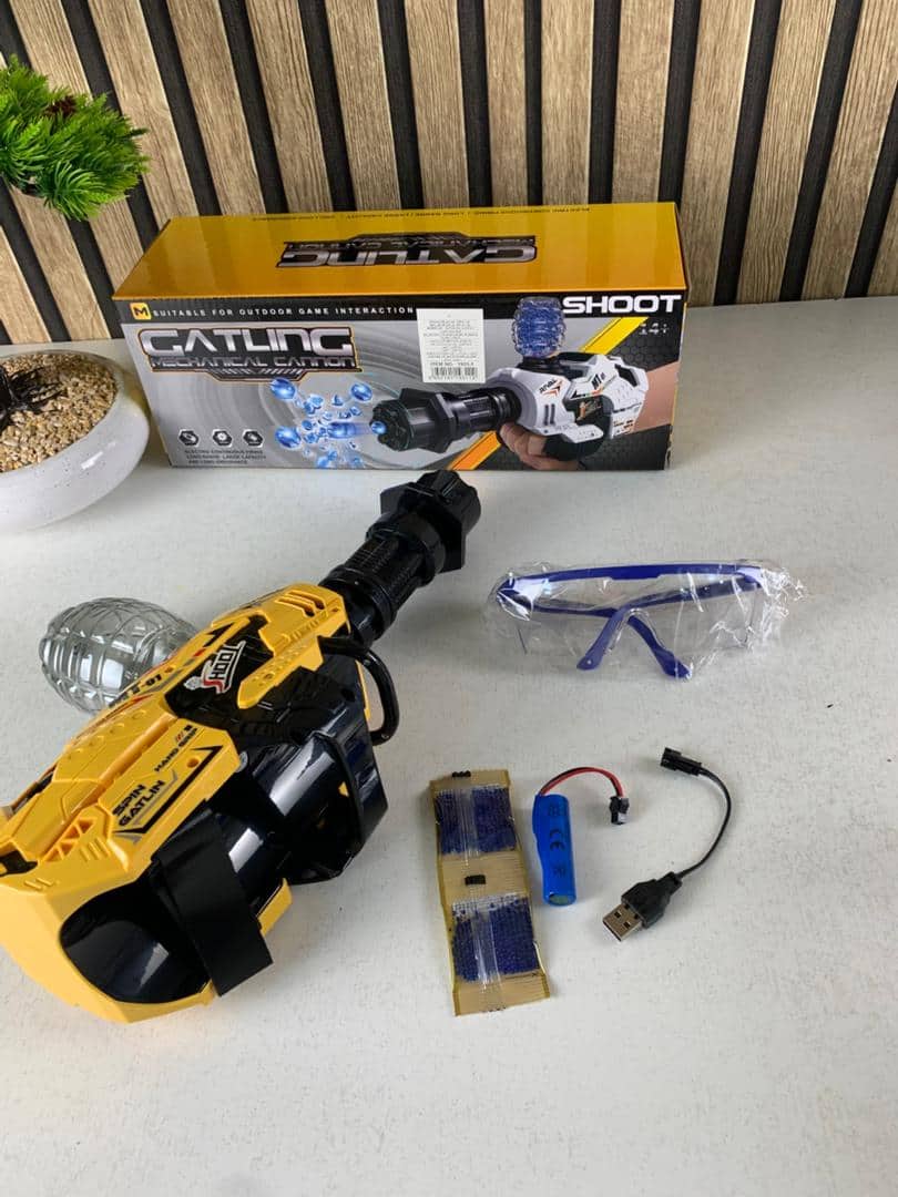 Gatling Canon Mécanique Pistolet à à Billes en Gel en Rafale – مسدس الطلقات الكريستالية - Jouet & Gaming - صورة 9