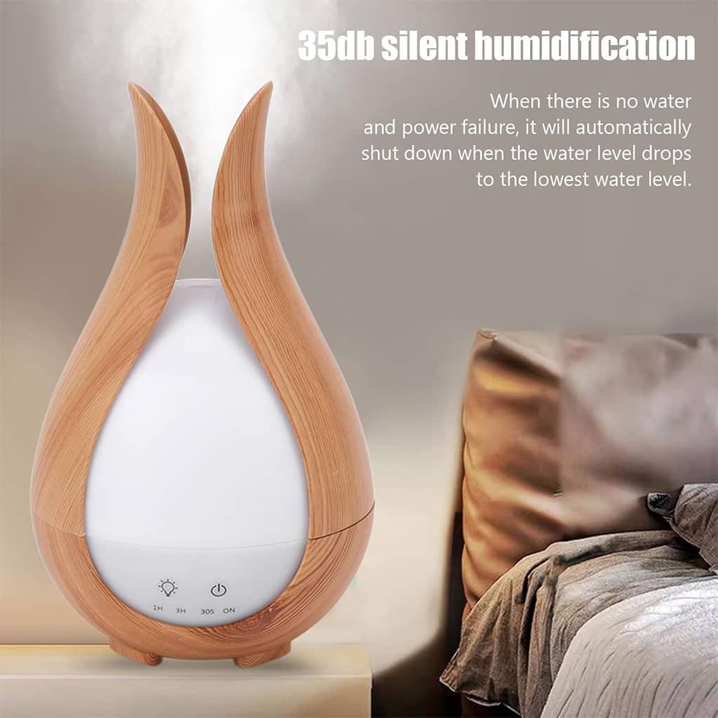Humidificateur à Grain de Bois 200ml avec 7 Lumières de Couleur – معطر جو في الغرف - Décoration - صورة 6