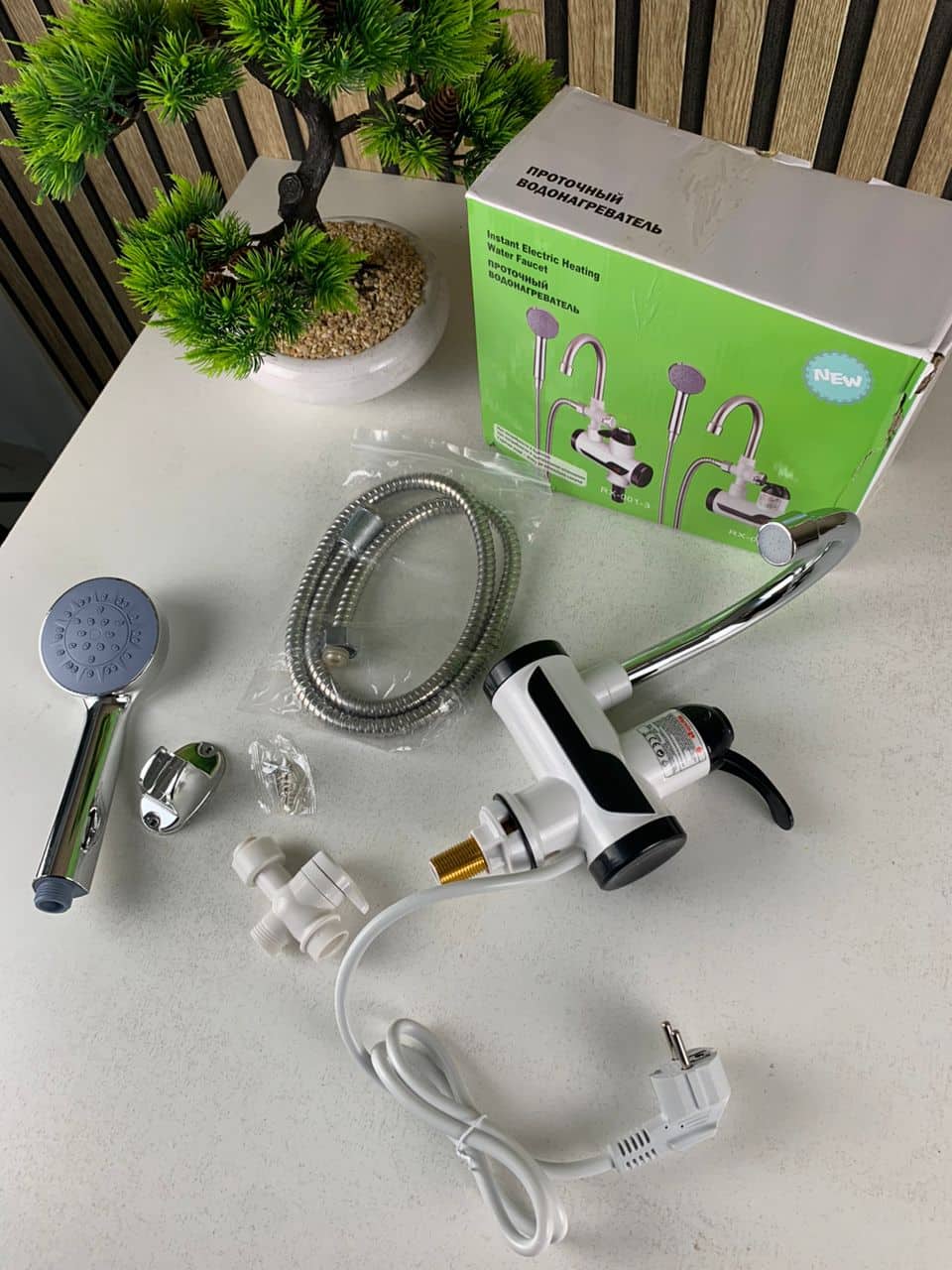 Robinet chauffant électrique avec douchette pour salle de bain – سخان مياه سريع للحمام - Maison - صورة 7