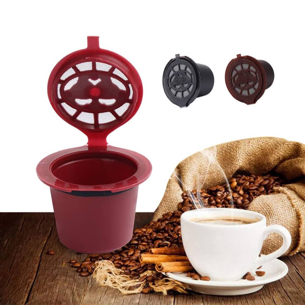 Pack 3Pcs Capsules Réutilisables Pour Machine À Café Nespresso – كبسولات قهوة قابلة لإعادة الملء - Cuisine - صورة 3