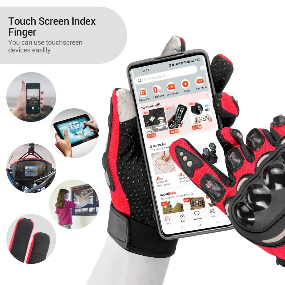 Pack Moto Hiver Cagoule Professionnel + Gants Pro Biker respirants avec protections antidérapantes - Accessoires Auto/Moto - صورة 5